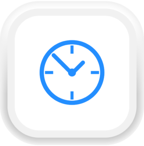 blue clock icon